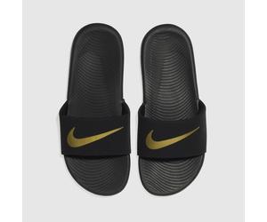 Nike Black & Gold Kawa Youth Sandals UK 4.5 (EU 37½)