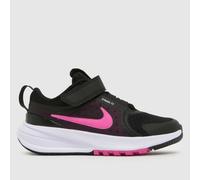 Nike Black Multi Star Runner 5 Girls Junior Trainers UK 2 (EU 34)