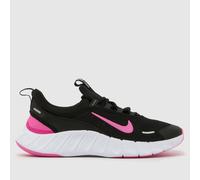 Nike Black & pink Free Ride Girls Youth Trainers UK 6 (EU 39)