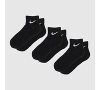 Nike Black & White Ankle Socks 3 Pack UK 8-11