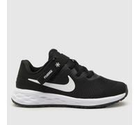 Nike Black & White Revolution 6 Flyease Junior Trainers UK 10 (EU 27½)