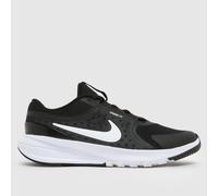 Nike Black & White Star Runner 5 Youth Trainers UK 6 (EU 39)
