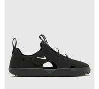 Nike Black & White Sunray Protect 4 Junior Sandals UK 10.5 (EU 28)