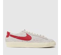 Nike Blazer Lo 77 Vintage Trainers in White & Red UK 3 (EU 36)