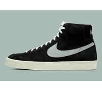 NIKE BLAZER MID '77 SUEDE SIZE UK 6 EUR 40 (CW2371 001) BLACK / PURE PLATINUM
