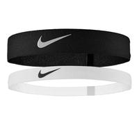 Nike 2024 Headband (Pack of 2) (One Size) (Black/White)