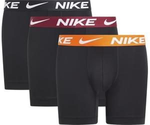 Nike Boxer Brief 3PK Underwear, Blk-Safety Orange/Team Red/Blk, S Men's