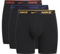 Nike Boxer Brief 3PK Underwear, Blk-Un Gld/PIC RD/DP Royal BL LG WB, XL Men