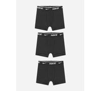 Nike Boys 3 Pack Essential Boxer Shorts Set in Black - Black - 8 - 10 Yrs