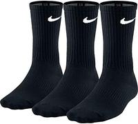 Nike Boys 3PPK Lightweight Crew Socks - Black/White, X-Large