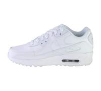 Nike Boy's Air Max 90 LTR (Big Kid) White/White/Metallic Silver/White 7 Big Kid M