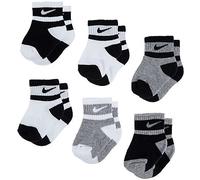Nike Boys' Ankle 6 Pairs Socks Black(nn0663-001)/G_white 12-24 Month