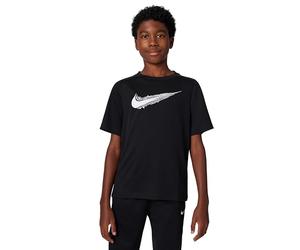 Nike Boy's B Nk Df Multi Ss Top Hbr Shirt, Black/White, 12-13 Years