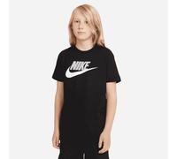 NIKE Boy's B Nsw Tee Futura Icon Td T shirt, Black/(Lt Smoke Grey)