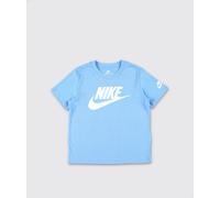 Nike Boy's Cotton Blend T-shirt with Crew Neck and Contrast Logo - Size: 5 - male