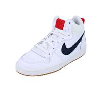 Nike Boys Court Borough Mid GS Kids Trainers - White - Size UK 4.5