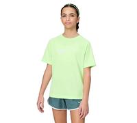 NIKE Boy's Df Multi SS Hbr T-Shirt, Lt Liquid Lime/White, 12/13 Years
