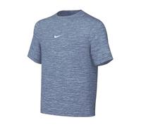 NIKE Boy's Df Multi Ss Lbr HTHR T-Shirt, World Indigo/Celestine Blue/Wh, 8/10 Years