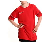 NIKE Boys' Dri-fit Academy 21 Short Sleeve Jersey, University Red/White/Gym Red/White, S UK