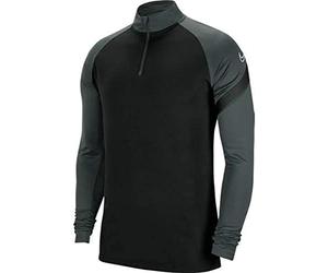 Nike Boy's Dri-FIT Academy Pro Long Sleeve Sweater with Zipper, Black/Anthracite/Black/White, XL