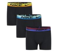 Nike Boys' Dri-fit Essentials Micro Multi-pack Boxer Briefs, Black/Bright Ceramic, L