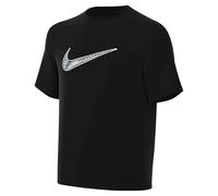 NIKE Boy's Dri-FIT Multi Short-Sleeve Hbr T-Shirt, Black/White, 12/13 Years