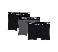 NIKE Boy's E Day Cotton Stretch 3 Boxer Shorts, Black/Dk Grey, 6/8 Years