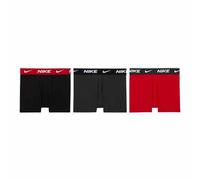 Nike Boy's E Day Cotton Stretch 3 Boxer Shorts, University Red, 6/8 Years