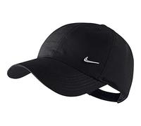 Nike Boys Heritage 86 Metal Swoosh Cap - Black/Metallic Silver, One Size