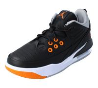 NIKE Jordan Max Aura 5 GS Grade School Trainers Sneakers Fashion Shoes DZ4352 (Black/Wolf Grey/White/Magma Orange 008) Size UK5.5 (EU38.5)