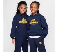 Nike Boys K NSW Clb FLC H in Obsidian - Blue - Size 13Y