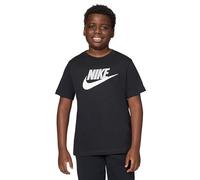 NIKE Boy's K NSW TEE EMB Futura LBR T-Shirt, Black, 10-11 Years