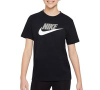 NIKE Boys K NSW Tee Futura Hbr T-Shirt, Black, M UK