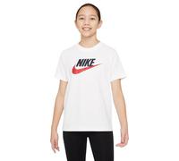 Nike Big Kids Sportswear Futura T-Shirt, White/Obsidian/University Red, Size M White/Obsidian/University Red