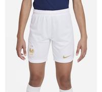 Nike Boys Kids Soccer Curved Hem Shorts in White - Size 13Y