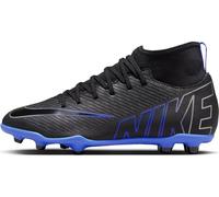 NIKE Boys Mercurial Superfly 9 Club Football Shoe, Black Chrome Hyper Royal, 3 UK