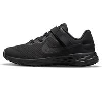 NIKE Boy's Nike Revolution 6 Flyease Sneaker, Black White Dk Smoke Grey, 4.5 UK