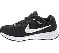 NIKE Boy's Nike Revolution 6 Flyease Sneaker, Black White Dk Smoke Grey, 5 UK