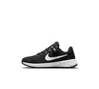 NIKE Boy's Nike Revolution 6 Flyease Sneaker, Black White Dk Smoke Grey, 6 UK