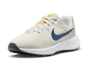 NIKE Boy's Nike Revolution 6 Sneaker Summit White Diffused Blue Light Bone 3 UK
