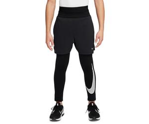 Nike Boys Np Df Warm Leggings, Black/White, 140/152