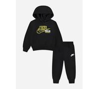 Nike Boys NSW Fleece Tracksuit in Black - Black - 12 months
