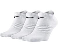 Nike Boys Performance Lightweight No-Show Socks - White/Black, Large