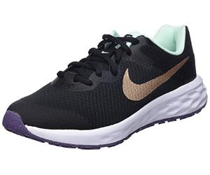 NIKE Boys Revolution 6 Gym Shoes, Black Metallic Red Bronze Mint Foam, 7 UK Child