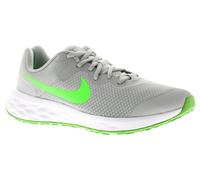 Nike Boys Running Trainers Revolution 6 Lace Up lt smoke grey green UK Size