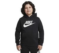 NIKE Boy's Sportswear Club Fleece Pullover, Black/Lt Smoke Grey, M UK