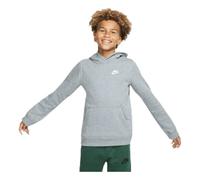 Nike Boy's Sportswear Club Hoodie, Grey (Carbon Heather/White), S (128-137 CM)