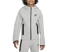 Nike Boys Tech Fleece Jacket, Dk Grey Heather/Black/Black, 8-10 Years EU