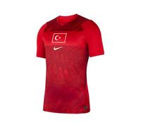 Nike Boy's Turkey Dri-Fit Short Sleeve Stadium Home Fan-Jersey, White/Sport Red, 7/8 Years