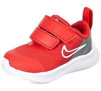 NIKE Boy's Unisex Kids Star Runner 3 Baby/Toddler Shoes, White Red, 4.5 UK Child